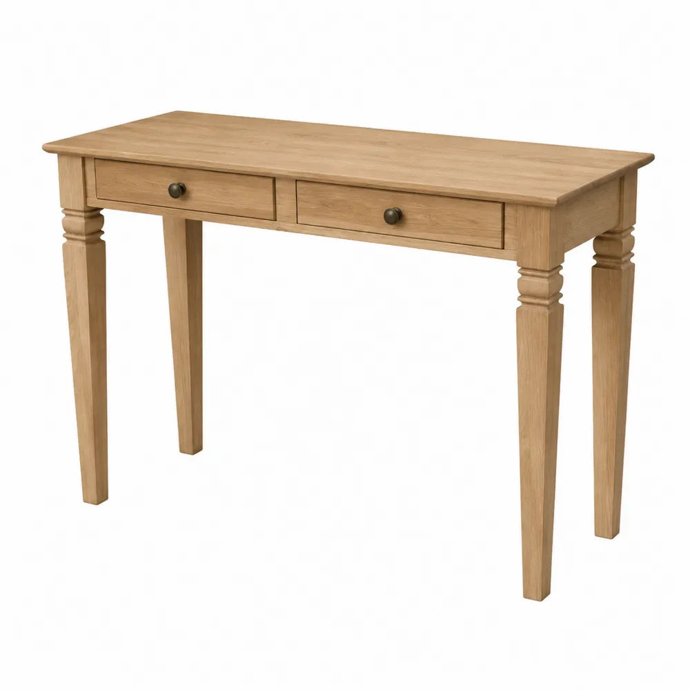 Consolle in legno di rovere con cassetti 120x40x76 cm