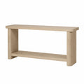 Consolle rettangolare in legno di rovere chiaro