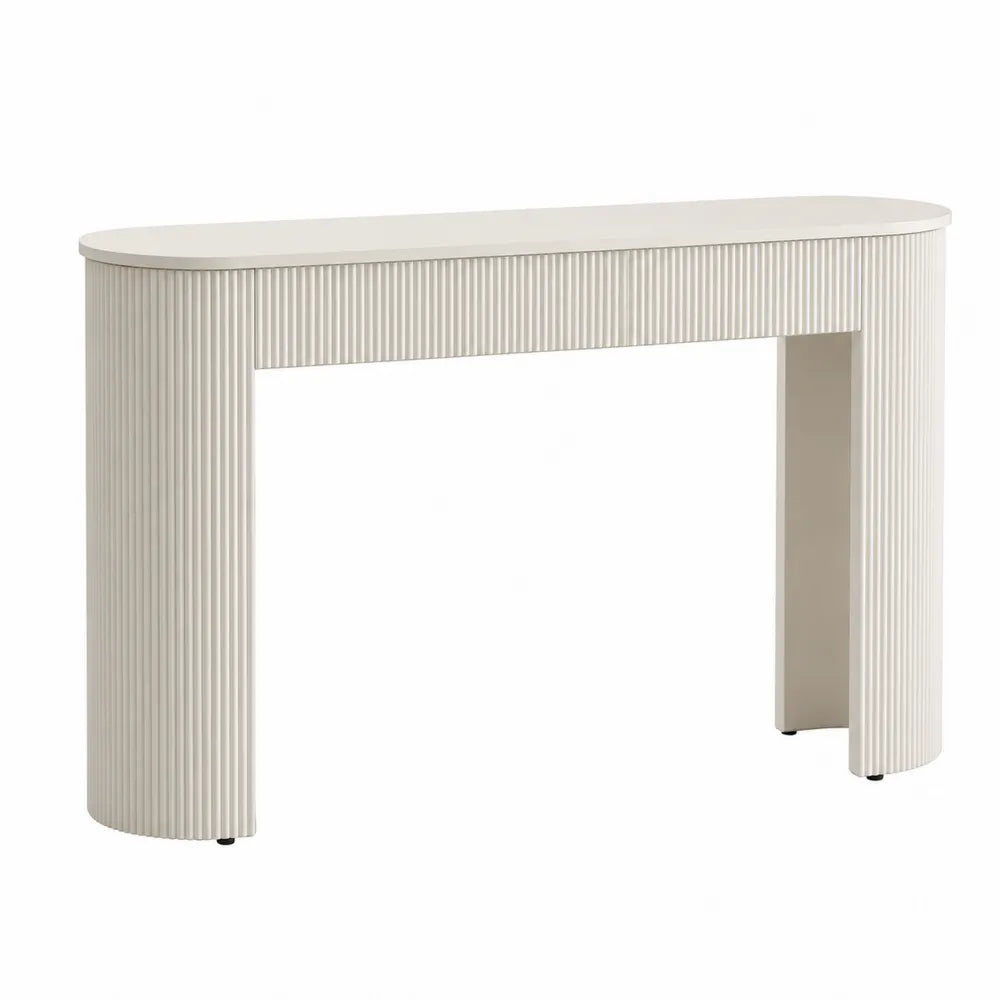 Consolle Rettangolare in MDF Bianco 120 cm x 40 cm x 75 cm