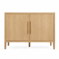 Credenza in Rovere Massiccio con Due Ante
