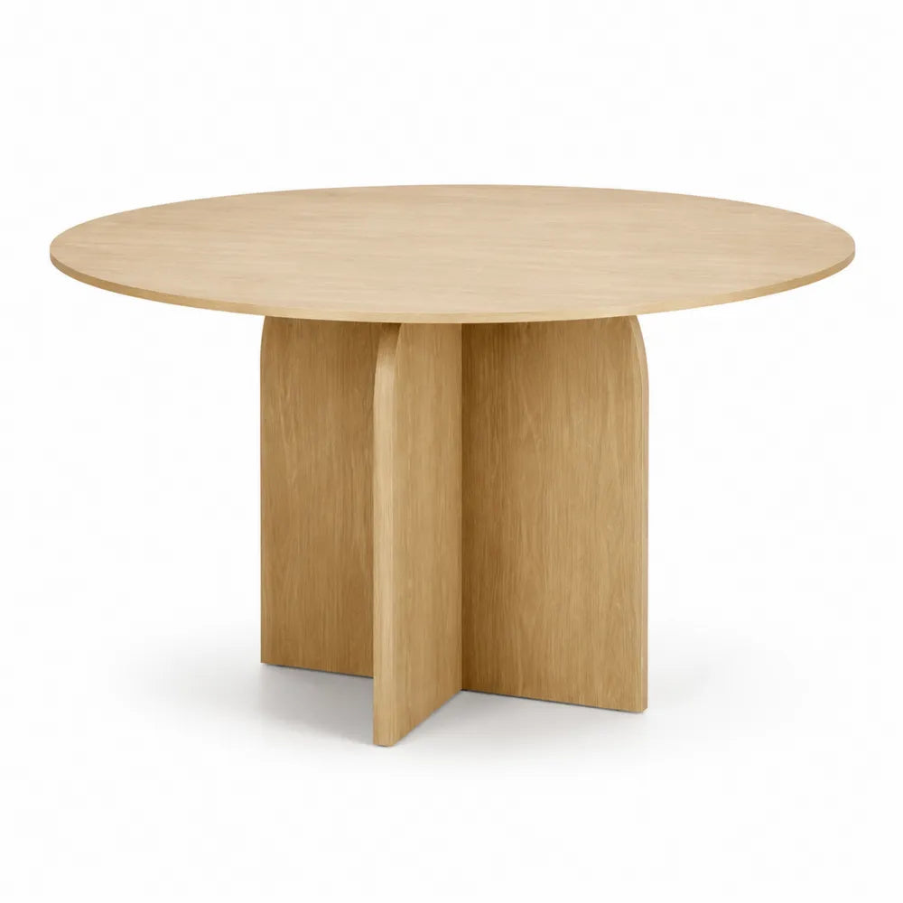 Tavolo rotondo in legno di quercia Ø120 cm
